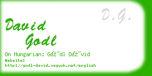 david godl business card